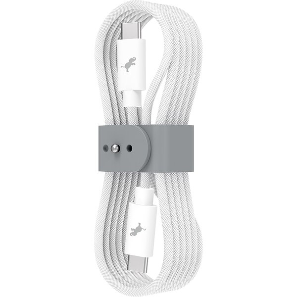 Nimble PowerKnit FLEX USB Cable - White 10Ft USB-C to USB-C
